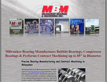 Tablet Screenshot of milwaukeebearing.com